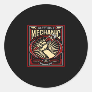 Sticker Rond mécanicien lourd