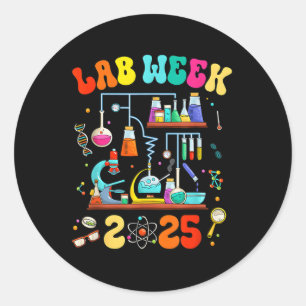 Sticker Rond Med Lab Tech Lab Week 2025 Mystery Machine Of Diag