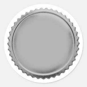 Sticker Rond Médaille de récompense d'excellence en étoile écla