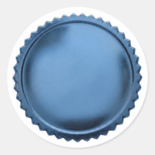 Sticker Rond Médaille d'excellence en étoile éclatée avec joint
