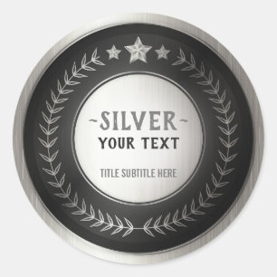 Sticker Rond MÉDAILLE DIY IMPRESSION PERSONNALISÉE Champion Arg