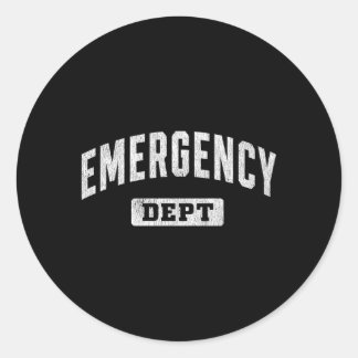 Sticker Rond Médecin Er Du Département D'Urgence Infirmière