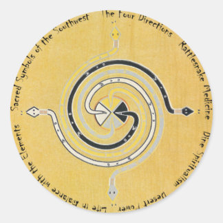 Sticker Rond Médecine des serpents 1