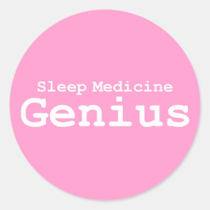 Sticker Rond Médecine du sommeil Cadeaux de génie