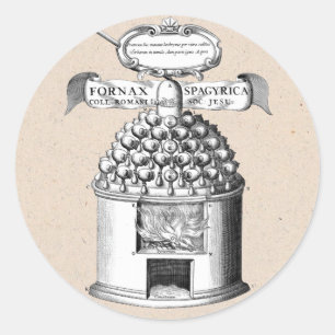 Sticker Rond Médecine spagyrique des plantes