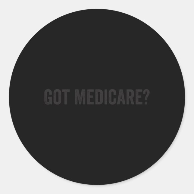 Sticker Rond Medicare For All Insurance Agent Broker Sales Mark (Devant)