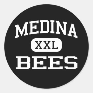 Sticker Rond Médina - Abeilles - Lycée de Médina - Médina Ohio