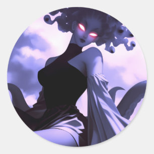 Sticker Rond Medusa