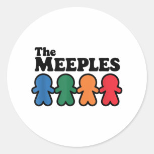 Sticker Rond Meeples Board Gamer
