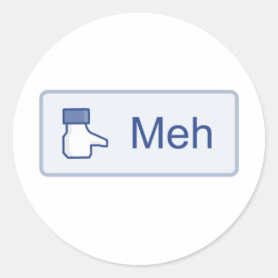 Sticker Rond Meh - Facebook