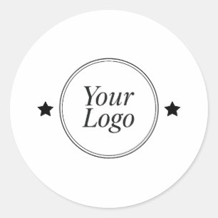 Sticker Rond Meilleur budget minimaliste Ajouter votre logo