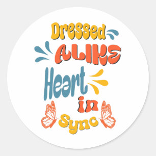 Sticker Rond Meilleur cadeau pour jumeaux et amis jumeaux
