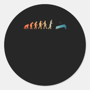 Sticker Rond Meilleur Cornhole Design Enfants Cornhole Joueurs