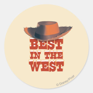 Sticker Rond Meilleur en Occident
