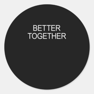 Sticker Rond Meilleur ensemble design minimal
