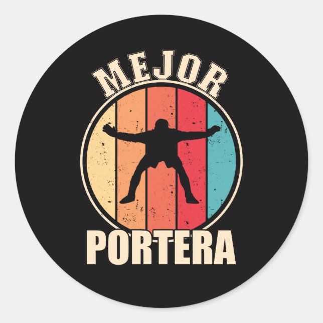 Sticker Rond Meilleur gardien de but (Devant)