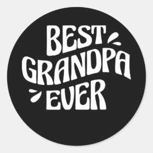 Sticker Rond Meilleur Grand-Père