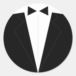 Sticker Rond Meilleur homme ou Groomsman Invitation Enveloppe P