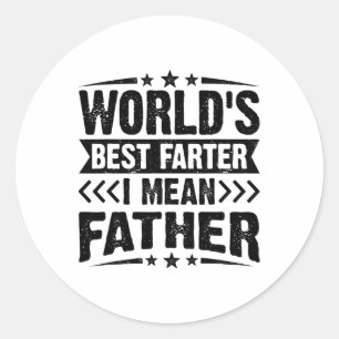 Sticker Rond Meilleur Monde Mens Plus Loin Je Veux Dire Fête de