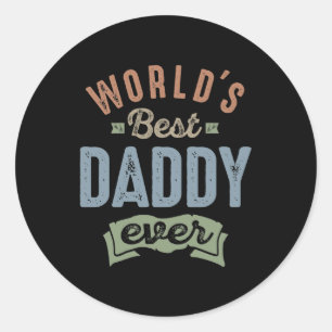 Sticker Rond Meilleur papa du monde