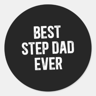 Sticker Rond Meilleur pas papa jamais meilleur Stepdad