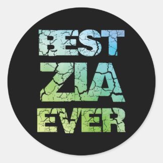Sticker Rond Meilleur Zia Jamais Pour Zia Préférée