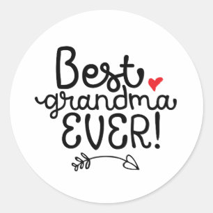 Sticker Rond Meilleure grand-mère de grand-mère