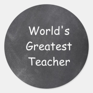 Sticker Rond Meilleure idée cadeau de tableau de bord pour ens