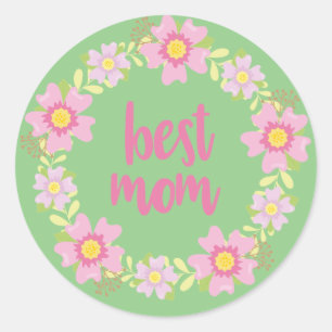 Sticker Rond Meilleure maman