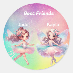 Sticker Rond Meilleurs amis