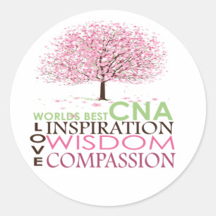 Sticker Rond Meilleurs cadeaux CNA au monde