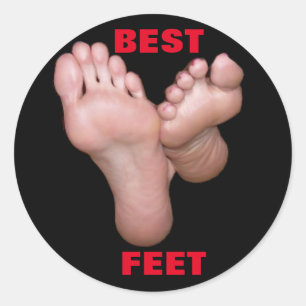 STICKER ROND MEILLEURS PIEDS
