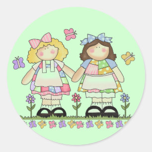 Sticker Rond Meilleurs T-shirts et cadeaux d'amis