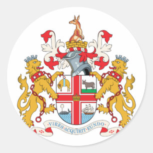 Sticker Rond melbourne, Australie