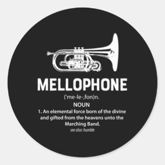 Sticker Rond Mellophone Eletal Force née Divine Marching Band