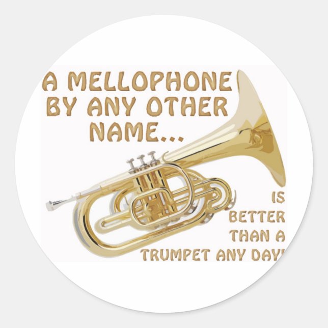 Sticker Rond Mellophone Par Tout Autre Nom (Devant)