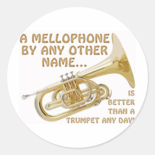Sticker Rond Mellophone Par Tout Autre Nom
