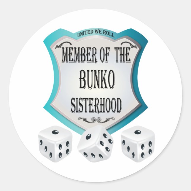 Sticker Rond Membre de la Sisterhood Bunko (Devant)