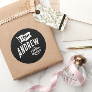 Sticker Rond Membre de l'équipe Andrew Lifetime