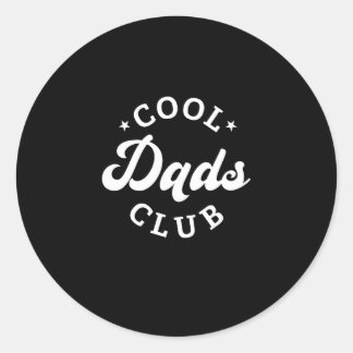 Sticker Rond Membre officiel Cool Papa Club Papa papa Père Vint