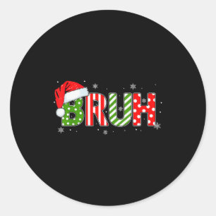 Sticker Rond Mème drôle de salutation de frère pour ados garçon
