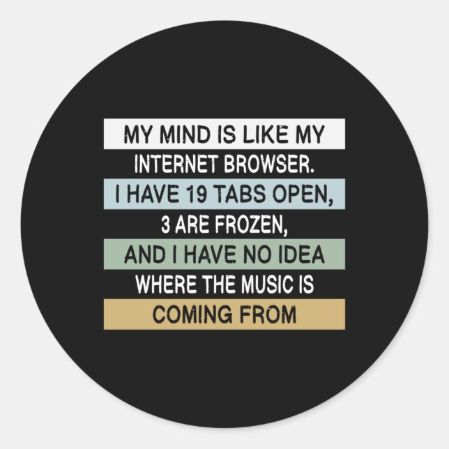 Sticker Rond Mème Mèmes Humour Travail Plaisanterie Cool Drôle  (Devant)