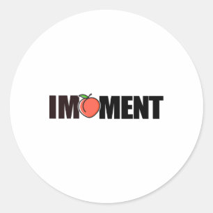 Sticker Rond Mème pêche anti-Donald Trump 