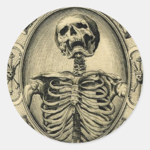 Sticker Rond Memento Mori