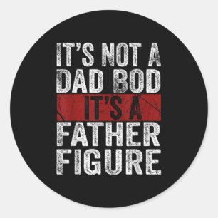 Sticker Rond Mens Ce N'Est Pas Un Père A Bod C'Est Un Père Figu