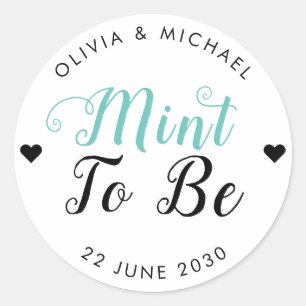 Sticker Rond Mention À Être Mariage Barre De Bonbons Nourriture