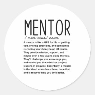 Sticker Rond Mentor