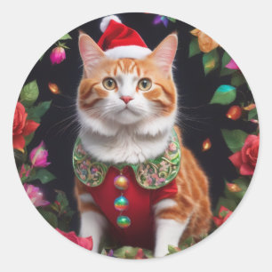 Sticker Rond Meowy