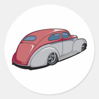 Sticker Rond Merc haché