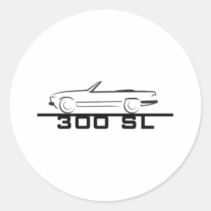 Sticker Rond Mercedes 300 SL Type 107